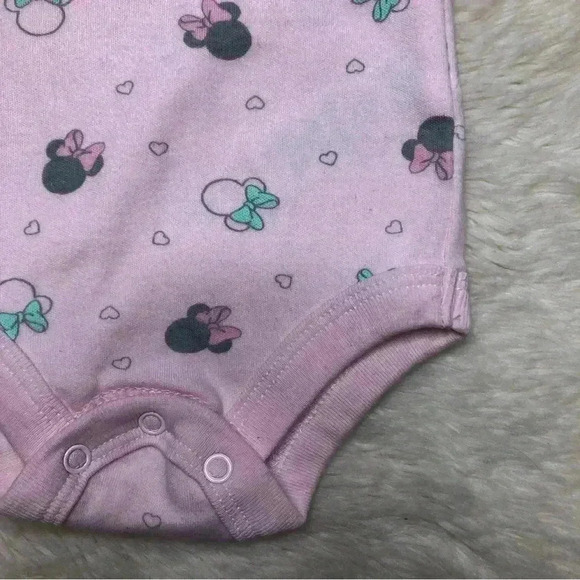 Disney Baby  Onesie Pink Minnie Mouse Size Newborn - Picture 7 of 16